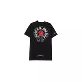 CHH Chrome Heart T Shirts Croix Cross Color Leather Printed Short Sleeve T-Shirt