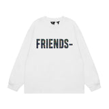 Vlone Sweatshirts Autumn and Winter Big V Letter Crew Neck Pullover