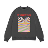 Purple Brand Sweatshirt Loose Crew Neck Sweater