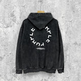 Purple Brand Distressed Hoodie Fashion Old Loose Hooded Sweater