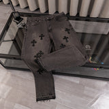 CHH Chrome Hearts Jeans Unisex Casual Loose Jeans