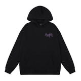 Amiri Hoodie AMI Purple Letter Print Hooded Sweater Couple Men and Women