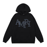 Amiri Hoodie AMI Hot Diamond Letter Pattern Casual Pullover Hooded Sweater