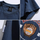 Men T-Shirts Summer Short Sleeve T-shirt Men American Style Loose Half Sleeve