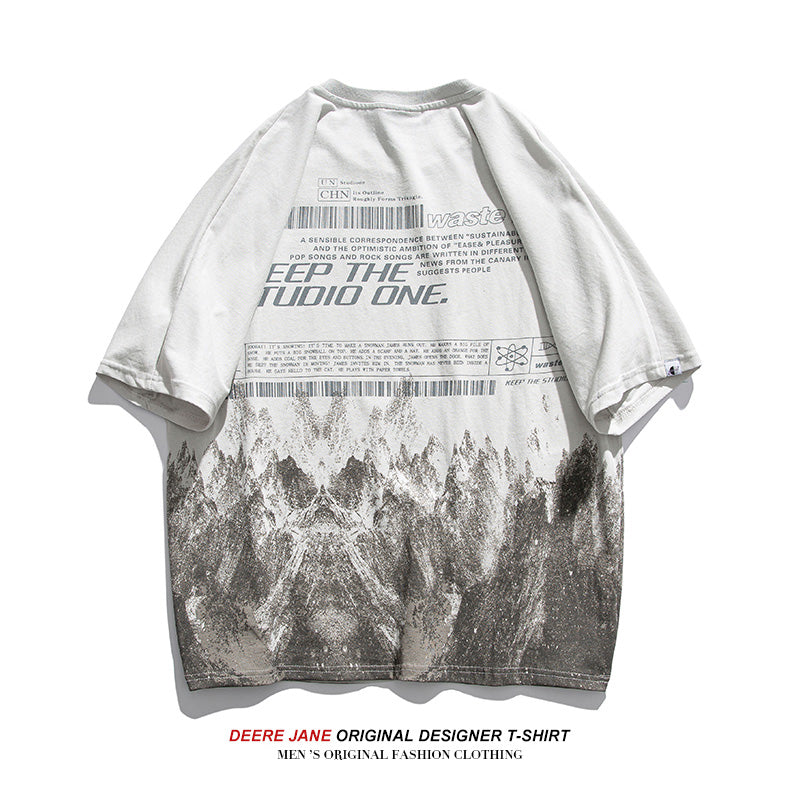 Men T-Shirts Summer Short-Sleeved T-shirt Men Loose Half-Sleeved T-shirt