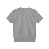 Ralph Lauren Knitted sweaters Ralph Lauren Knitted Short Sleeved Shirt RL Ralph Crew Neck Solid Color Pony Embroidery LOGO Knitted Short Sleeve