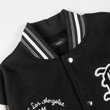 Amiri Jacket Spring and Autumn AMI Pattern Baseball Jacket Jacket Men's and Women's