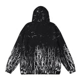 Amiri Hoodie AMI Ripped logo print hooded sweater