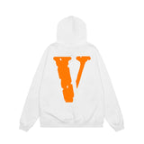 Vlone Hoodie autumn and winter red big V letter