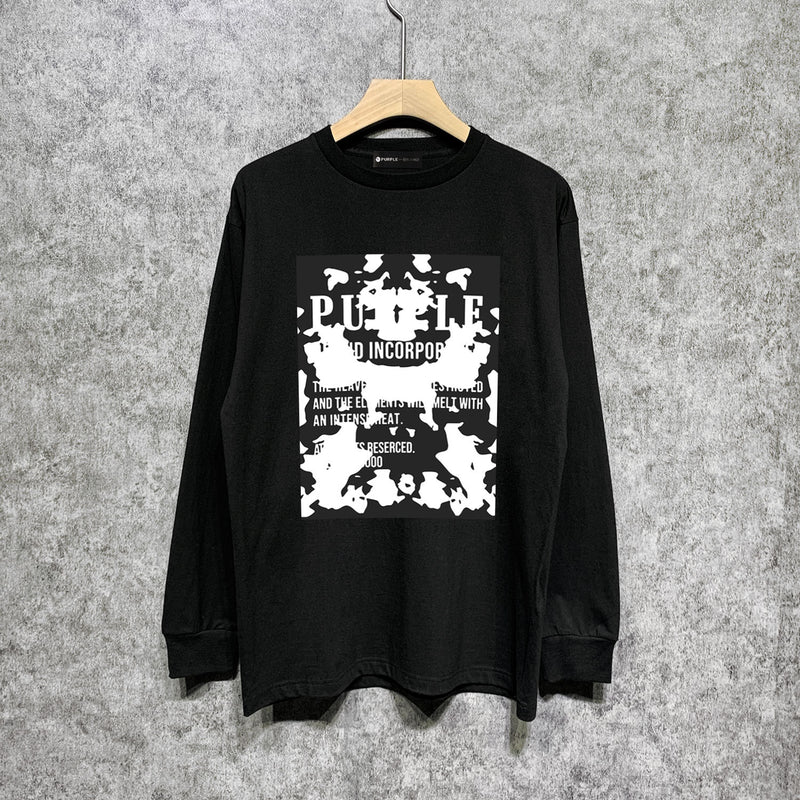 Purple Brand Long Sleeve T-Shirt Fashion Loose Long Sleeve Top