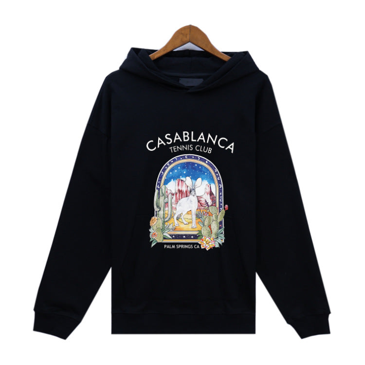 Casablanca Hoodie Summer Loose Cotton Sweater