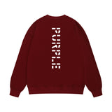 Purple Brand Sweatshirt Loose Crew Neck Sweater