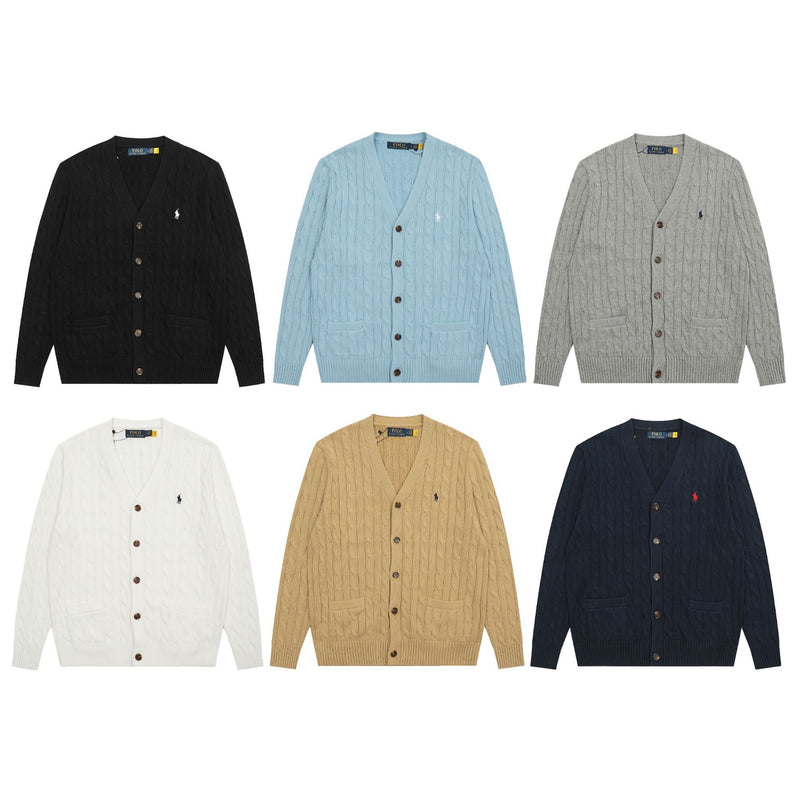 Ralph Lauren Knitted sweaters Ralph Pony standard autumn and winter cardigan sweater women's V-neck long sleeves