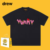 Drew T Shirts Short Sleeve English Printed T-shirt