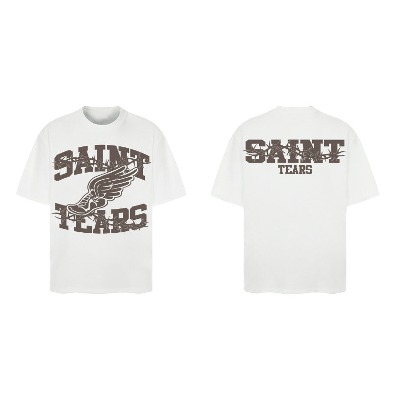 Men Vintage T-Shirts Saint Michael Tee Saint Tears