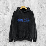 Purple Brand Distressed Hoodie Fashion Old Loose Hooded Sweater