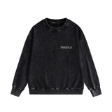 Purple Brand Distressed Sweatshirt Retro Vintage Crew Neck Sweater