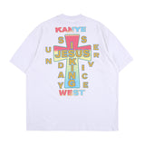 Jesus Is King T Shirt Kanye Jesus Is King Printed round Neck Loose Men's and Women's Short Sleeve T-shirt