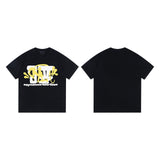 Synaworld T Shirts central cee letter print casual loose T-shirt