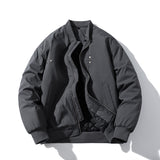 Men Vintage Jackets Loose Trend Baseball Suit Zip Padded Flight Suit