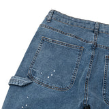 Gallery Dept Jeans handmade ink splashing splicing contrasting color micro-pull denim trousers