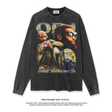 Nba Long Sleeve Shirt Autumn and Winter Long Sleeve T-shirt Cotton round Neck Men's Women's Pullover