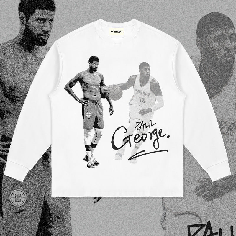 Nba Long Sleeve Shirt Autumn and Winter Long Sleeve T-shirt