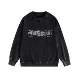 Purple Brand Distressed Sweatshirt Retro Vintage Crew Neck Sweater