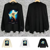 Purple Brand Long Sleeve T-Shirt Fashion Loose Long Sleeve Top