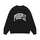 Purple Brand Sweatshirt Loose Crew Neck Sweater