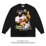 Nba Long Sleeve Shirt American Basketball Long Sleeve T-shirt Neckline