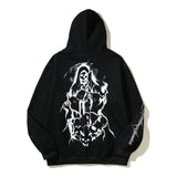Hellstar Hoodie Halloween Demon Printing plus Velvet Hoodie
