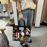 Chh Chrome Heart Leather Bag Embroidery Embroidery Bag Crossbody Tote Bag