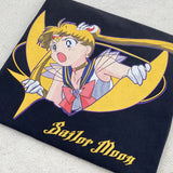 Mens Vintage T-Shirts vintage made old washed short sleeves Sailor Moon Water Ice Moon