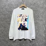 Purple Brand Long Sleeve T-Shirt Fashion Loose Long Sleeve Top