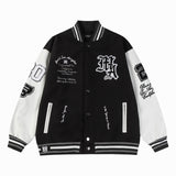 Amiri Jacket Spring and Autumn AMI Pattern Baseball Jacket Jacket Men's and Women's