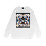 Purple Brand Long Sleeve T-Shirt Fashion Loose Long Sleeve Top