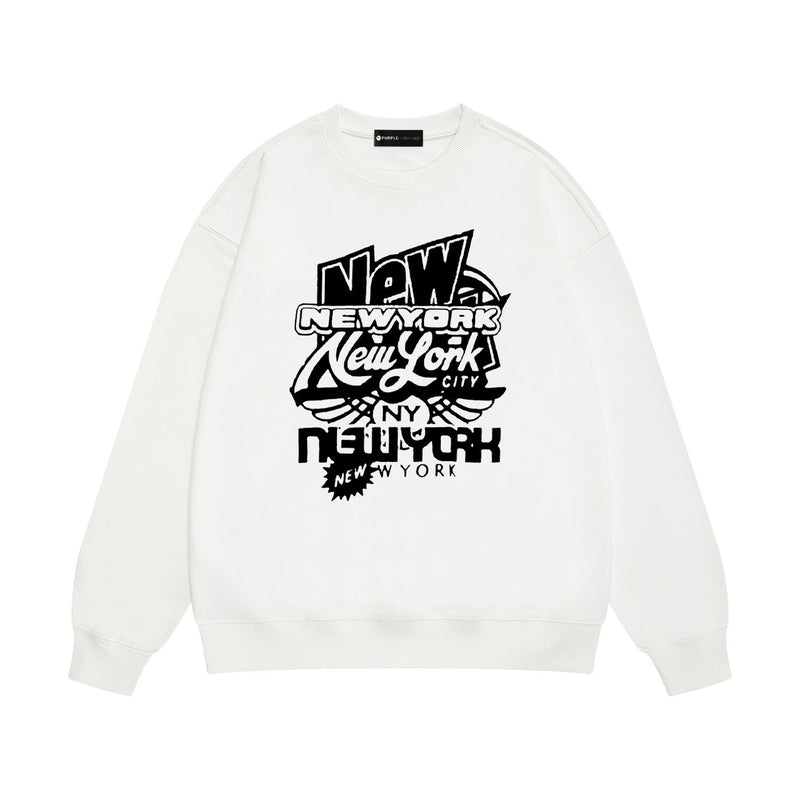 Purple Brand Sweatshirt Loose Crew Neck Sweater
