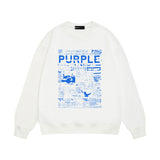 Purple Brand Sweatshirt Loose Crew Neck Sweater
