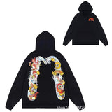 Evisu Hoodie print men and women