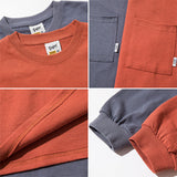 Men T-shirt Spring Long Sleeve T-shirt Men's Loose Casual