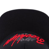 Trendy flat brimmed hat embroider brooklyn breathable and adjustable