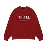 Purple Brand Sweatshirt Loose Crew Neck Sweater