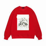 Purple Brand Sweatshirt Loose Crew Neck Sweater