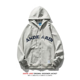 Men's Cardigan Hoodie Spring Hooded Sweater Men's Spring and Autumn Loose Student Casual Jacket