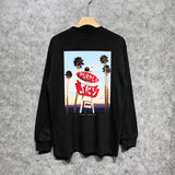 Purple Brand Long Sleeve T-Shirt Fashion Loose Long Sleeve Top