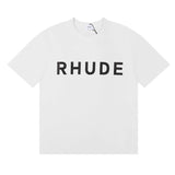 Rhude T Shirt Letter Logo Printed Short Sleeve T-Shirt