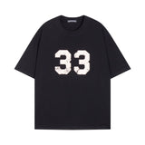 CHH Chrome Heart T Shirts Horseshoe Cross Print Short Sleeve T-Shirt