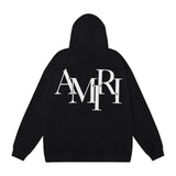 Amiri Hoodie AMI Letter logo print hooded sweater for men and women