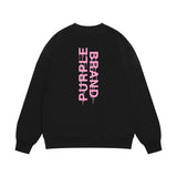 Purple Brand Sweatshirt Loose Crew Neck Sweater